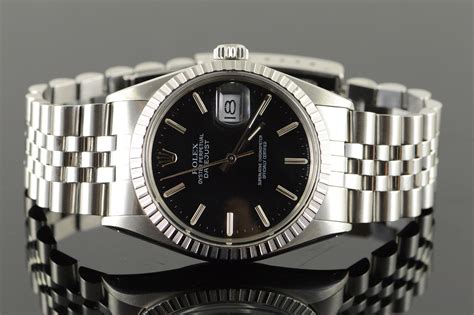 rolex 34mm black dial|Rolex date just black dial.